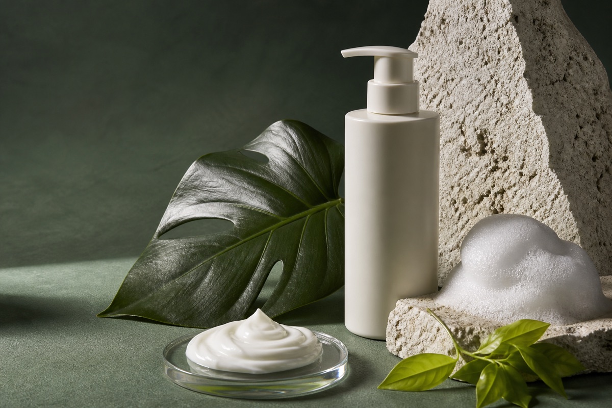 Personal care lotion, cream and cleansing foam formulation textures